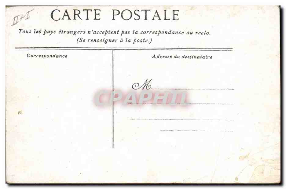 CPA Bateau de Guerre Le D'Entrecasteaux Croiseur de 2eme classe — Verso