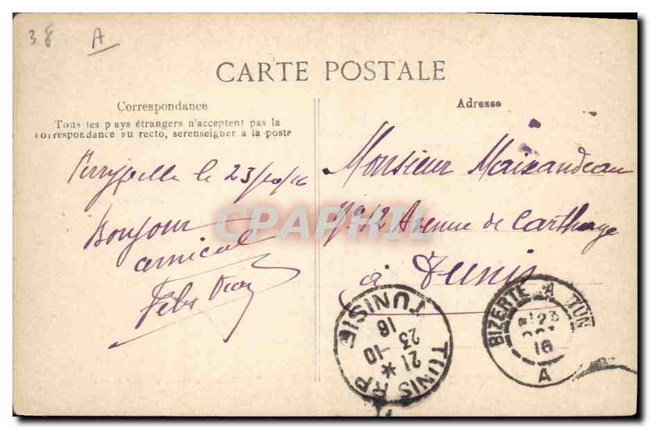 CPA Bateau de Guerre Edgar Quinet Croiseur Cuirasse — Verso