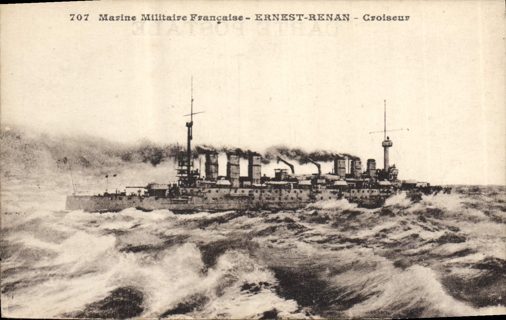 Ernest-Renan — Croiseur de la Marine Militaire Française — série 707