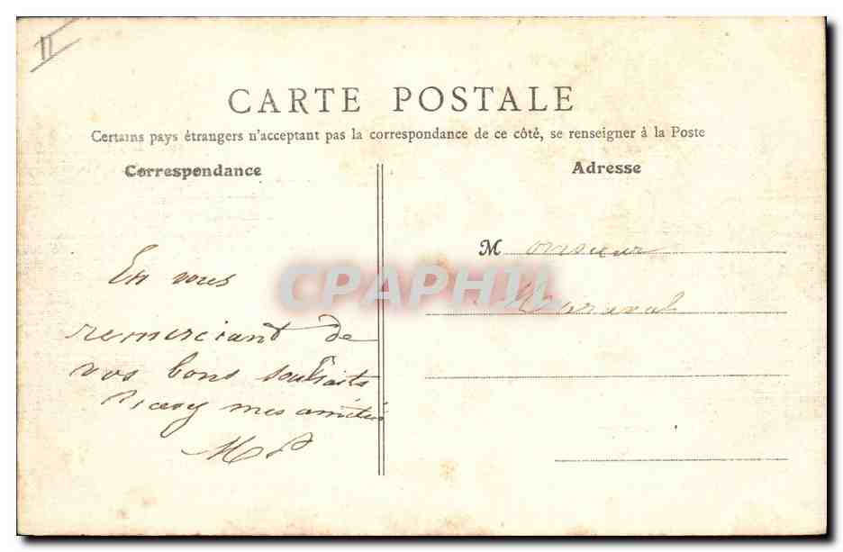 CPA Prefecture Nice (carte toilee) — Verso