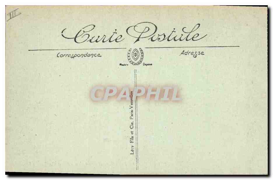 CPA Oran La Prefecture et le boulevard Malakoff Tramway — Verso