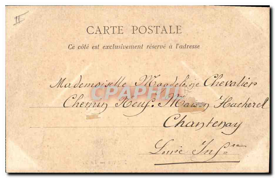 CPA Prefecture Nantes — Verso