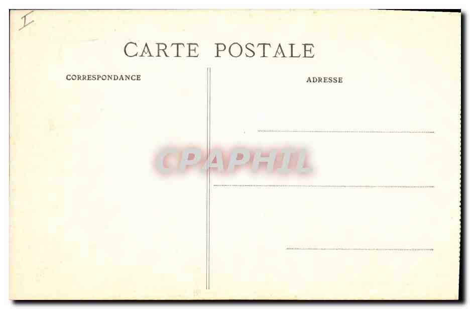 CPA Prefecture Quimper  — Verso