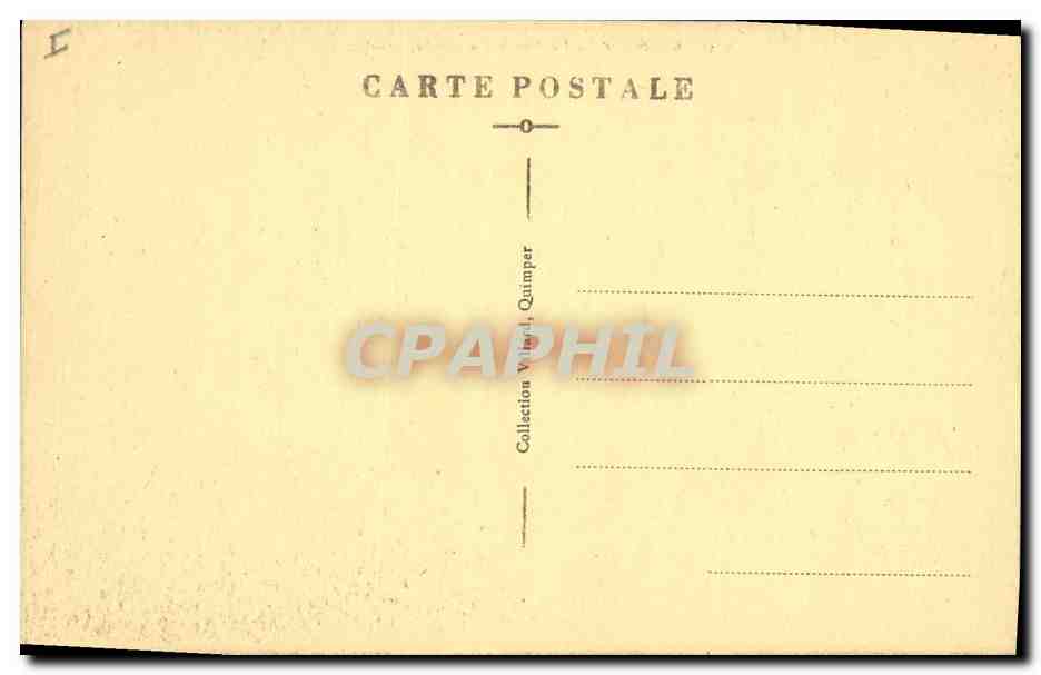 CPA Prefecture Quimper — Verso