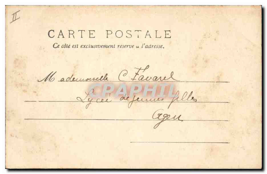 CPA Prefecture Perigueux — Verso