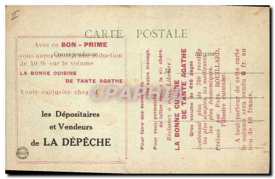 Ruinen von Curlu — Somme — Visé Paris n° 288 — Rückseite