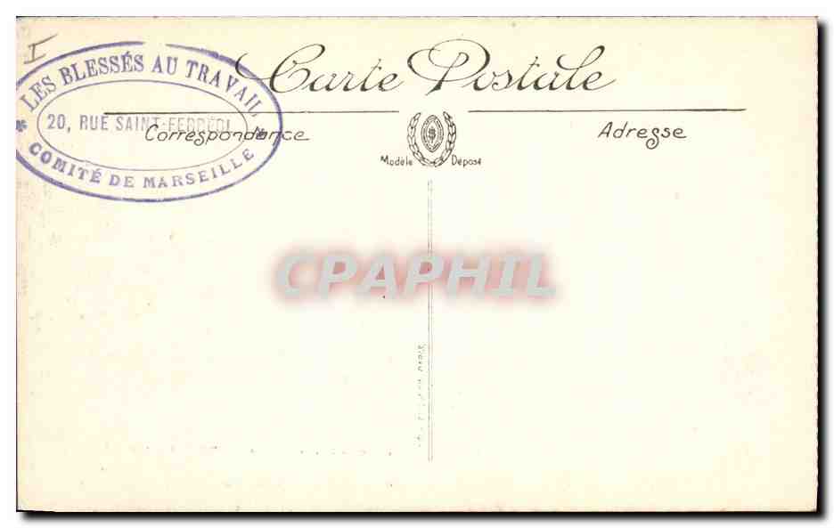 CPA Militaria Albert Vue d'ensemble d'un quartier — Rückseite