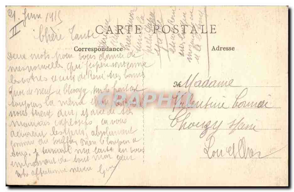 Arras — Dégâts de la Guerre 1914-1915 — Éd. Louis Baquelin, Paris — Verso