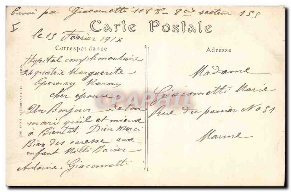 CPA Militaria Bombardement de Reims Cathedrale de Reims au surlendemain de son incendie — Rückseite