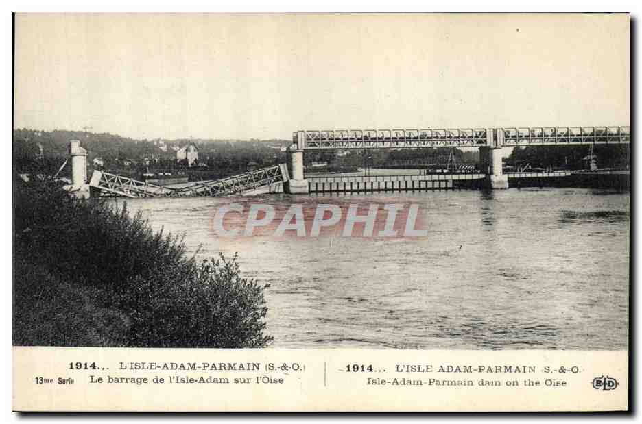 L'Isle-Adam-Parmain — Der Stausee von L'Isle-Adam auf der Oise — S.&O. 13. Serie