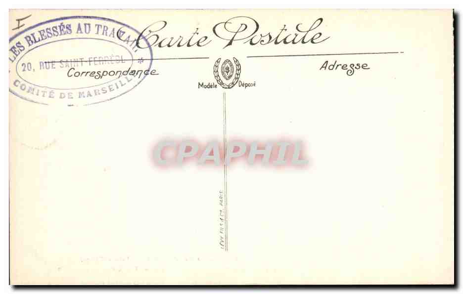 CPA Militaria Guerre 1914 1916 Albert Somme Ferme d'hozel  — Back