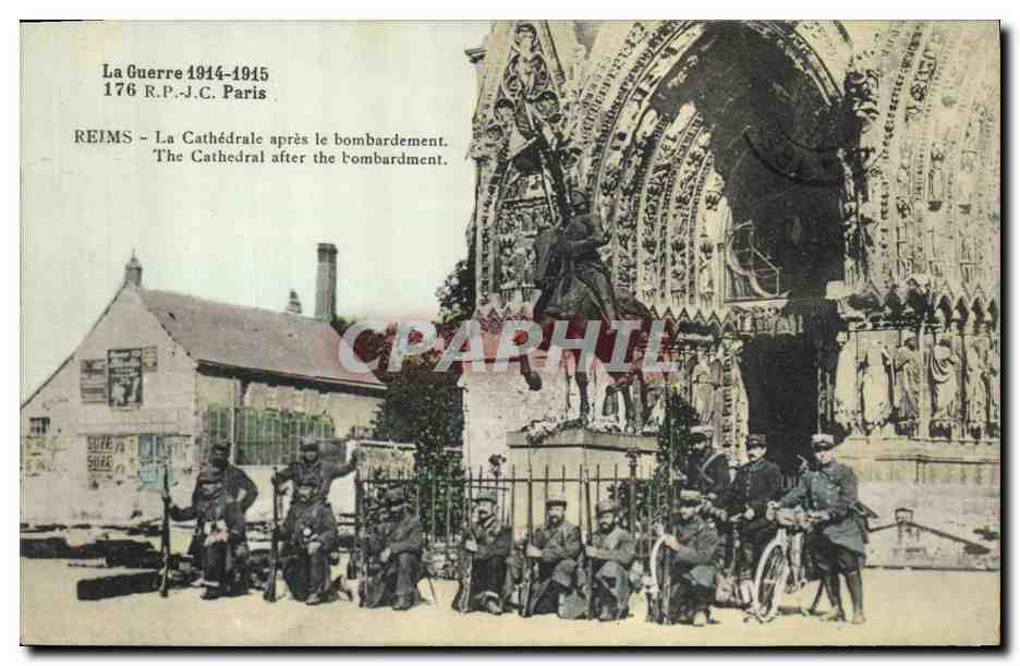 Reims — La Cathédrale après le bombardement — R.P.-J.C. Paris, n° 176