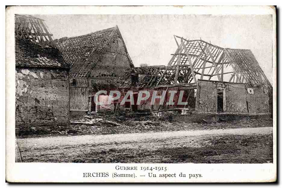 Erches (Somme) — Un aspect du pays — Hurbet, éditeur