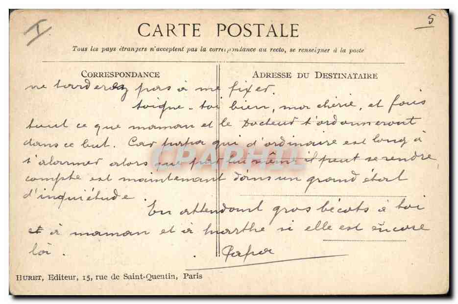 Erches (Somme) — Un aspect du pays — Hurbet, éditeur — Verso