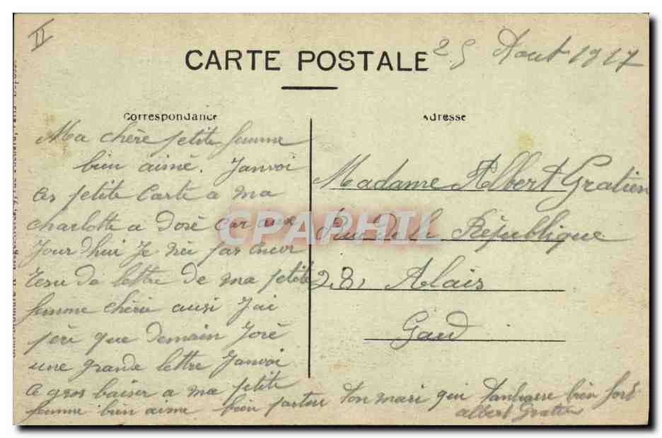 CPA Militaria Ruines du Moulin de Ham pont sur la Somme  — Verso