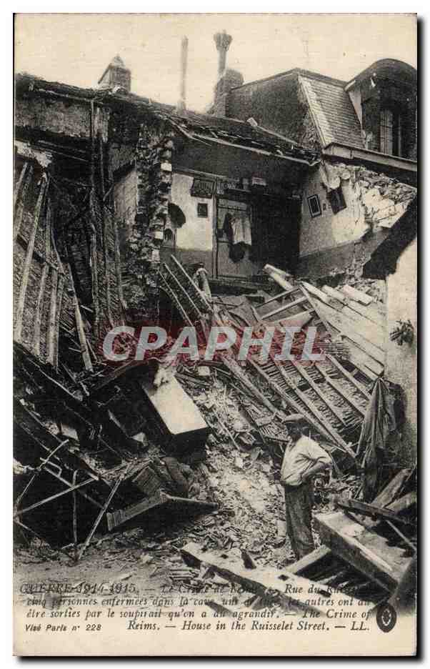 Reims — Rue du Ruisset — Démolition d'une maison après un effondrement — Vilad Paris n° 228