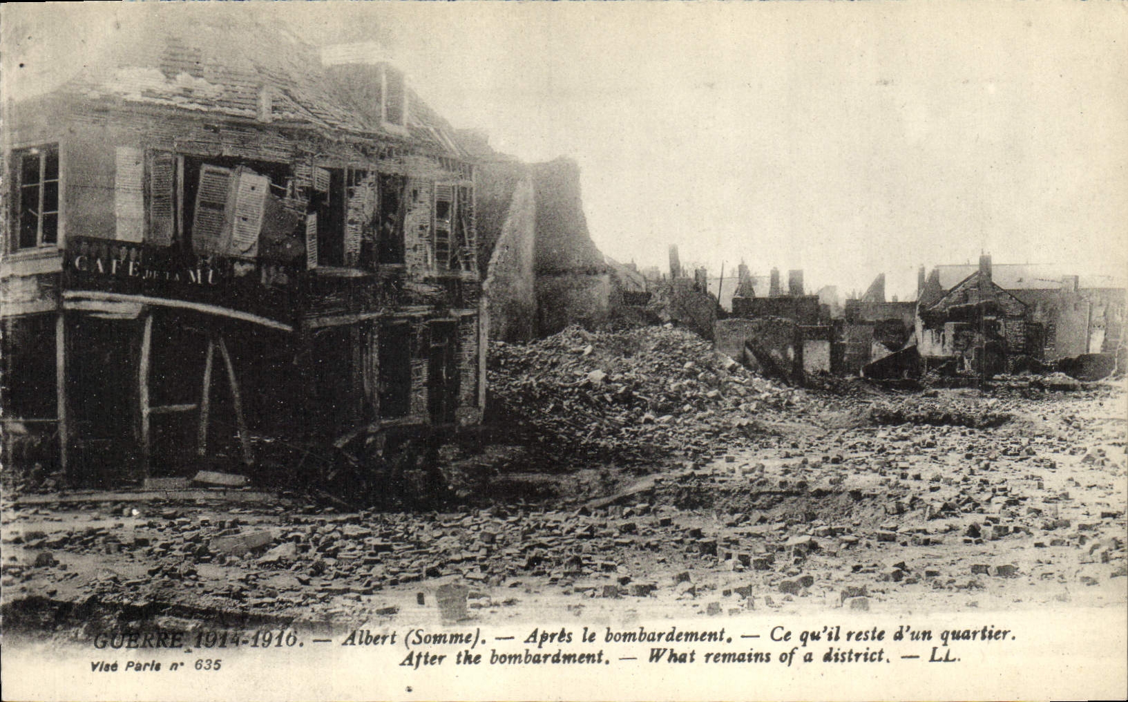Albert (Somme) — Après le bombardement — Visé Parle n° 635