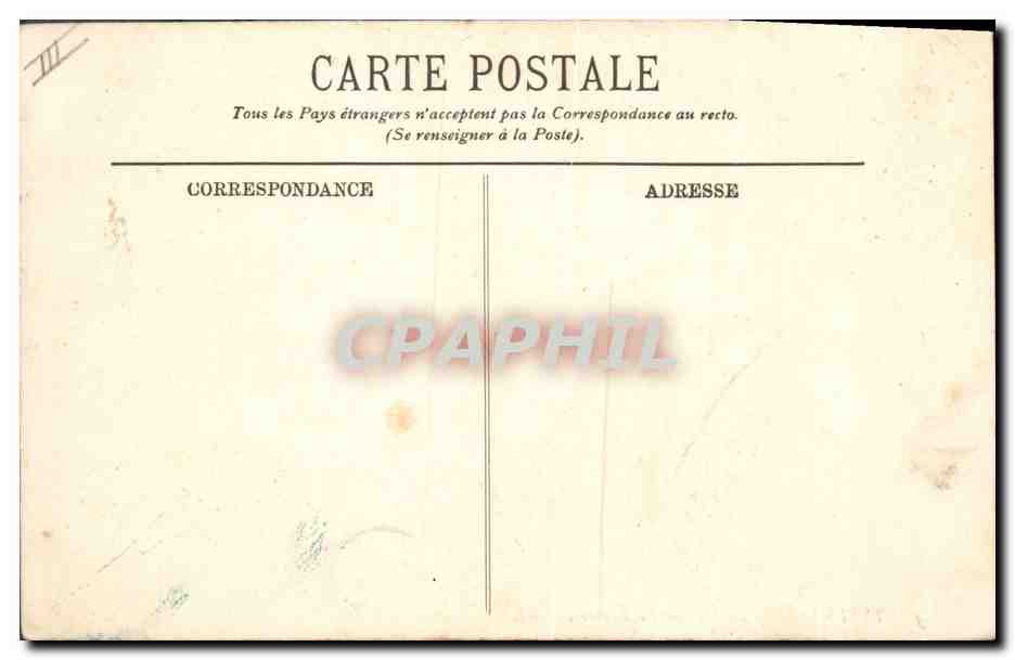 CPA Folklore Auvergne La Bourree — Verso