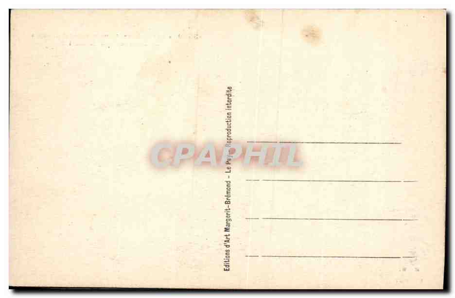 CPA Folklore La bourree des conscrits — Verso