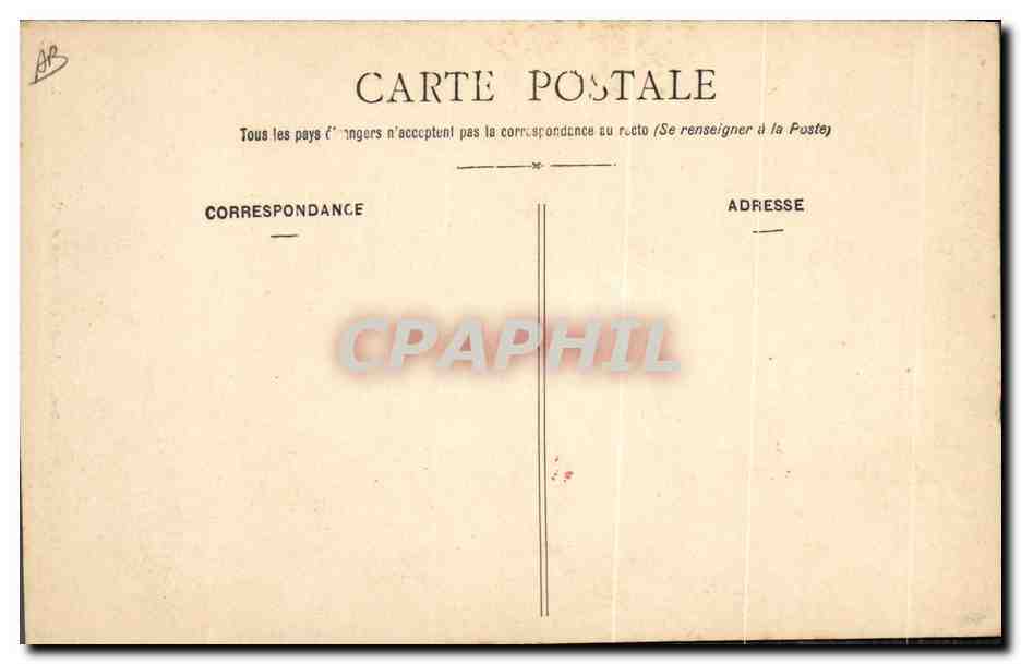CPA Folklore Le Puy Ancien costume du Velay — Verso