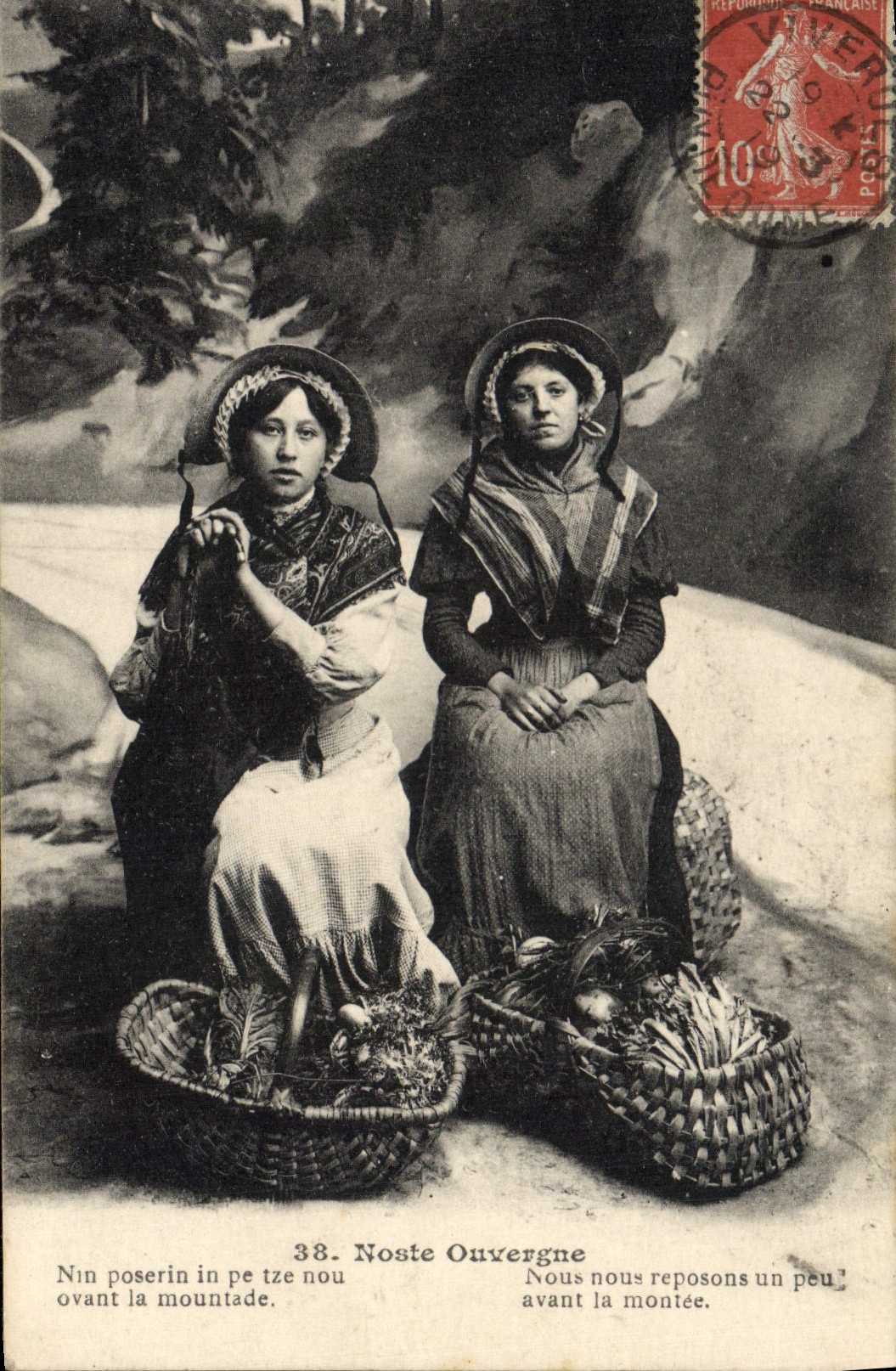 CPA Folklore Auvergne