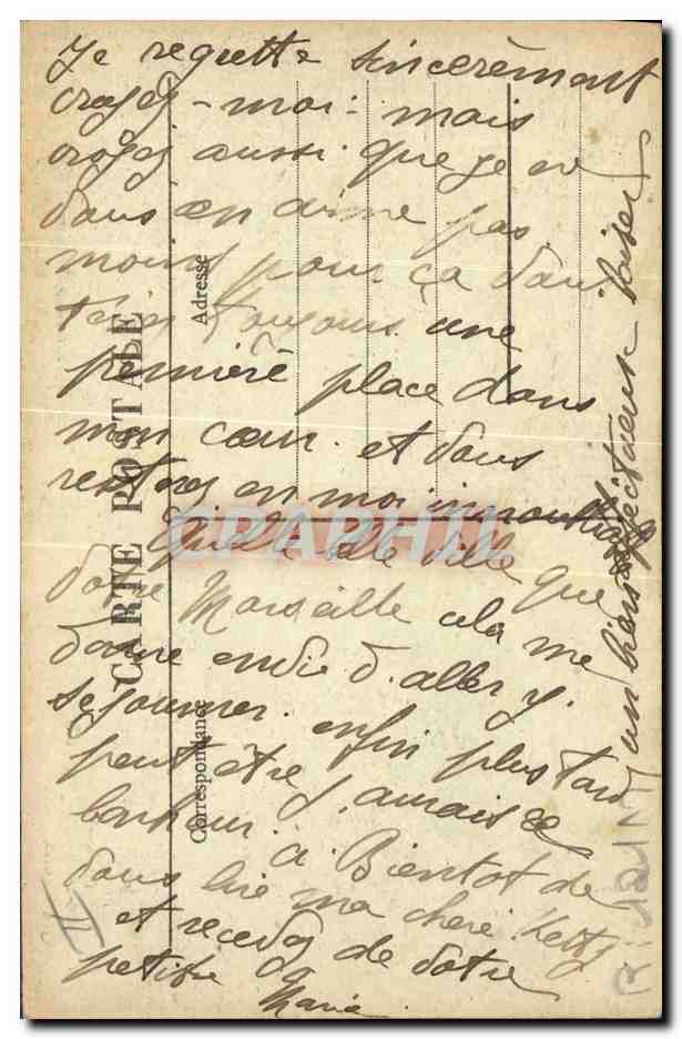 CPA Folklore Bourree Auvergne — Verso