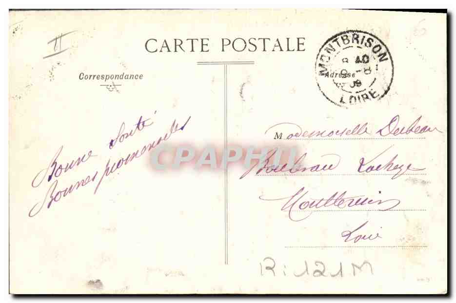 Groupe d'Auvergnats — 3 — éditeur non visible — Verso