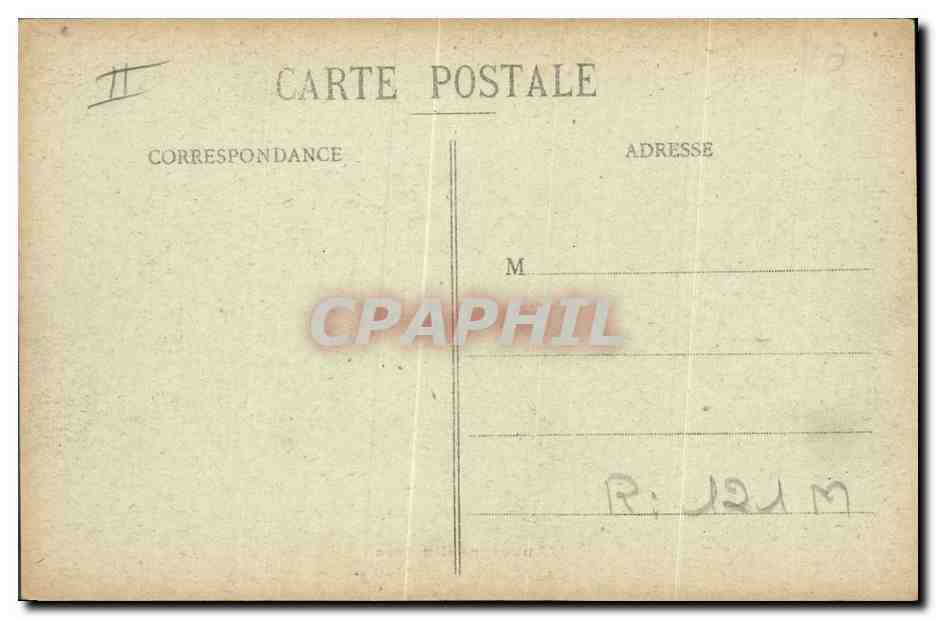 CPA Folklore Auvergne Cascade de la Verniere Boeufs — Verso