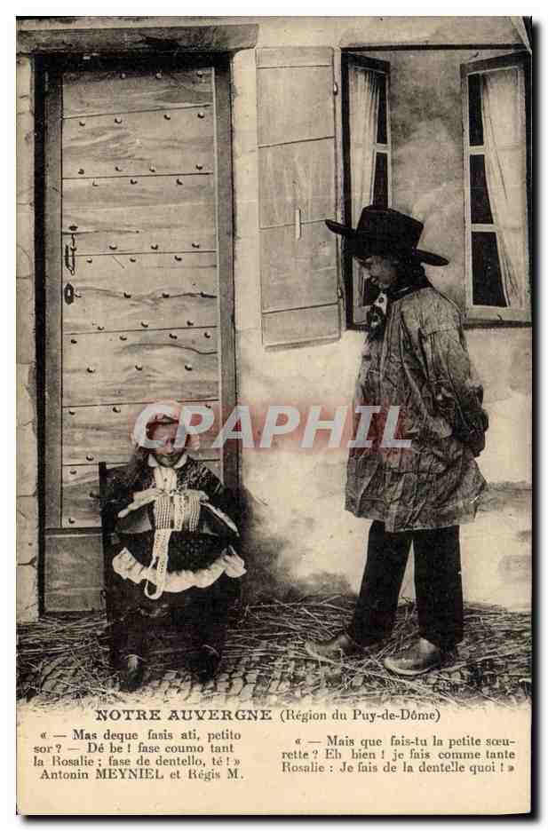 CPA Folklore Auvergne