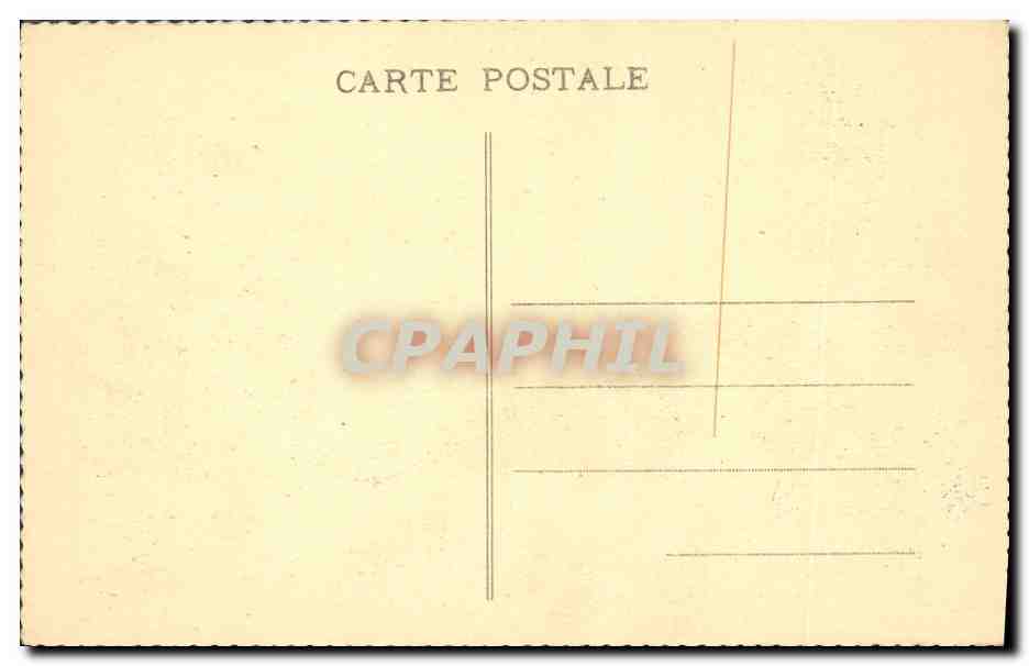 CPA Chateau Restitution d'un coin de la foire St Germain Place St Sulpice Rue de l'hotellerie — Rückseite