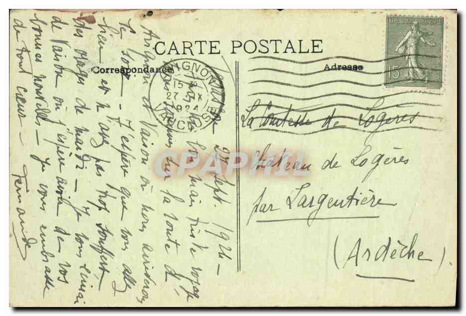 CPA Chateau du Roi Rene situe sur le bord du Rhone Tarascon  — Rückseite