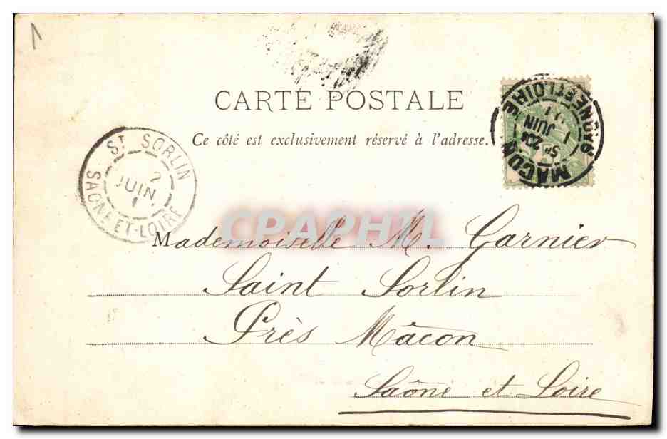 Saint-Point - Château de Lamartine — éditeur inconnu, n° de série non visible — Rückseite