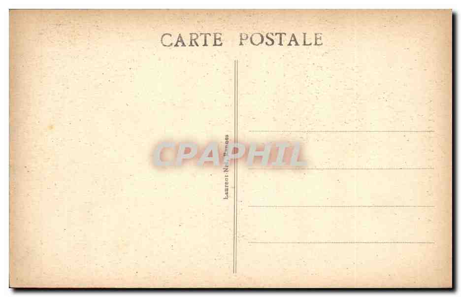 CPA Entree du Chateau de Trecesson — Rückseite