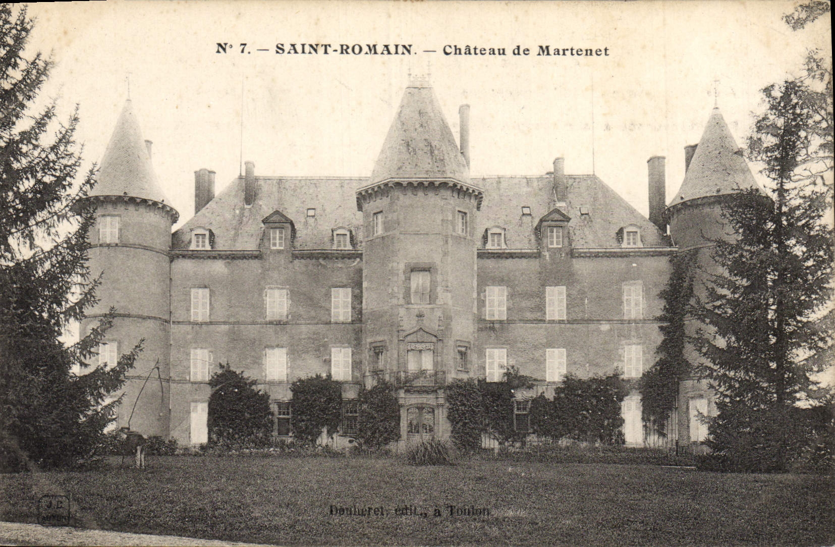 Saint-Romain — Château de Martenet — Doumeret, édit., à Toulon