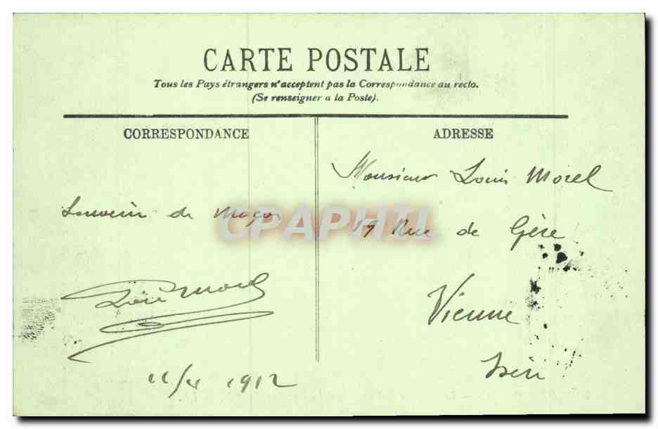 Saint-Point — Le Château de Lamartine. La Façade principale. — LL. — Verso