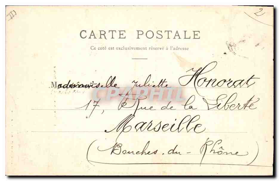 CPA Prefecture Perpignan  — Verso