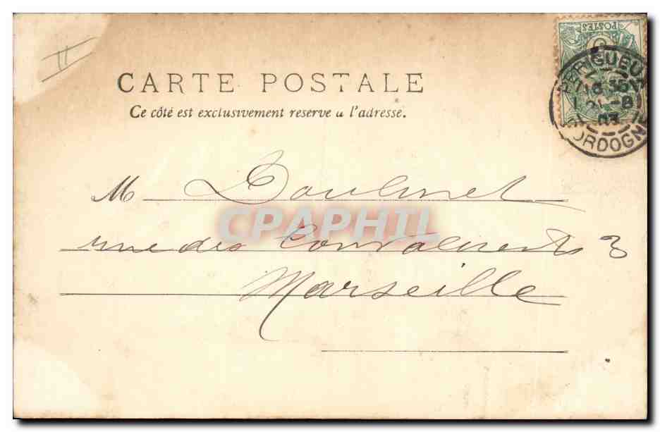 CPA Prefecture Perigueux — Verso