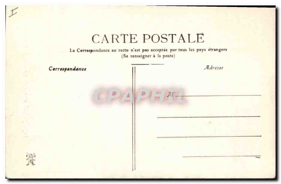CPA Prefecture Entree principale Perigueux — Rückseite