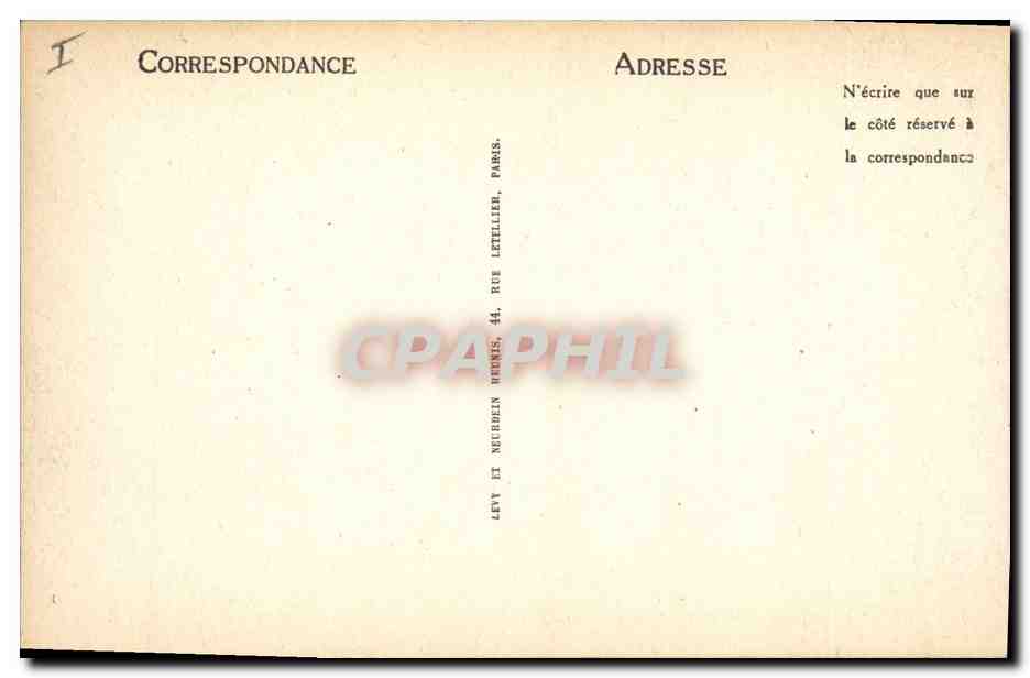 CPA Quimper L'Odet et la Prefecture  — Verso