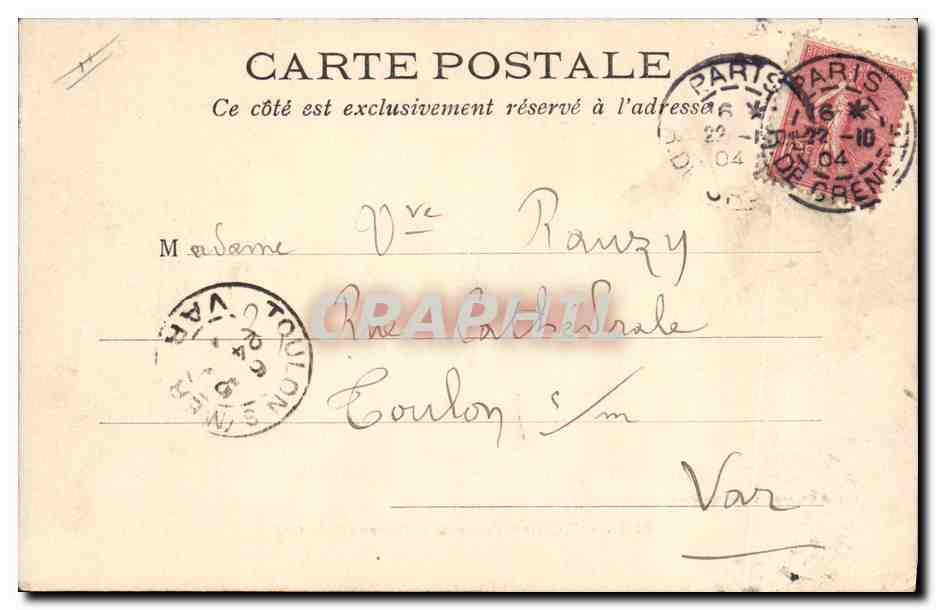 CPA Paris Prefecture de Police et caserne de la Cite — Verso