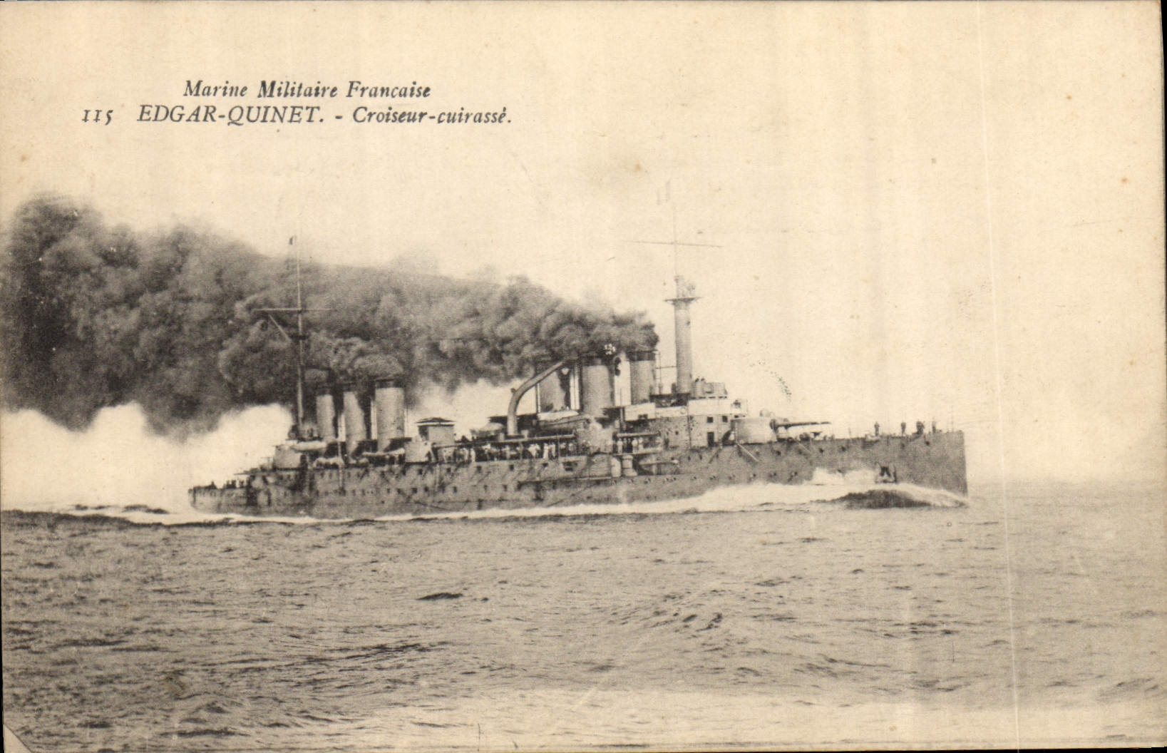 Croiseur-cuirassé Edgar Quinet — Marine Militaire Française — n°115