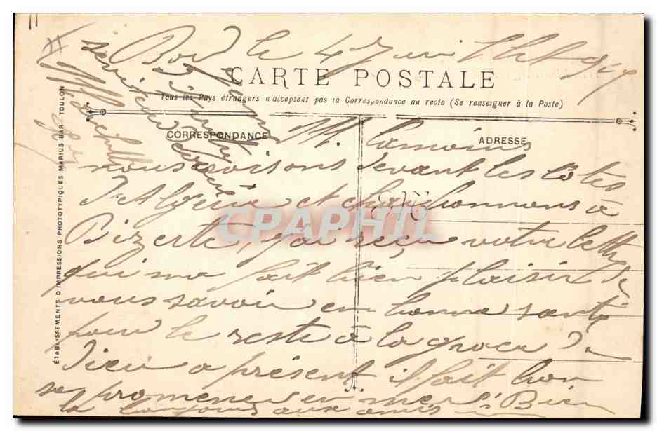 Croiseur-cuirassé Edgar Quinet — Marine Militaire Française — n°115 — Verso