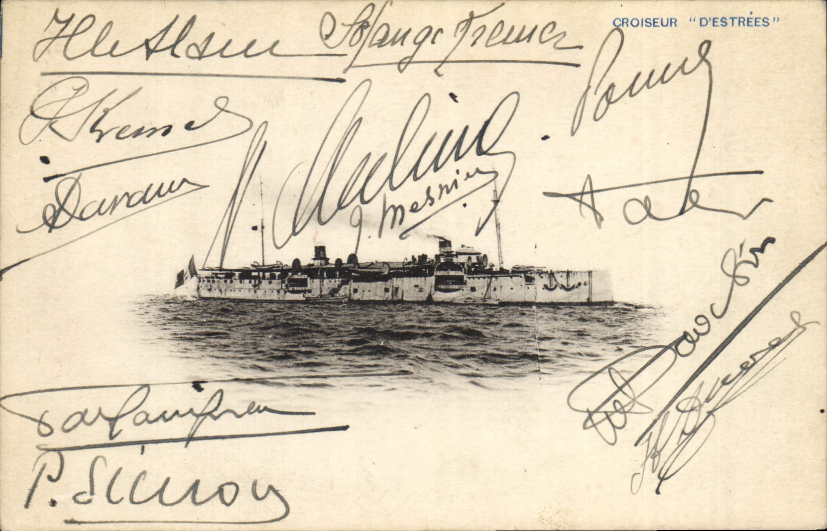 CROISEUR "D'ESTRÉES" — photographie navale — éditeur non identifié