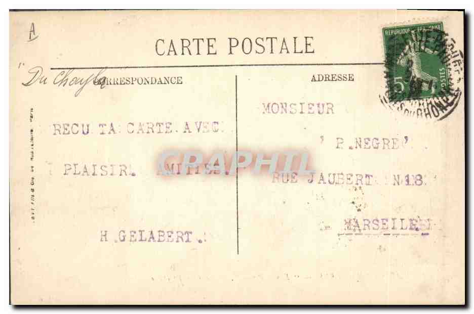 Croiseur de 1ère classe Ernest-Renan — Marine de Guerre — Éditeur : LI — Verso