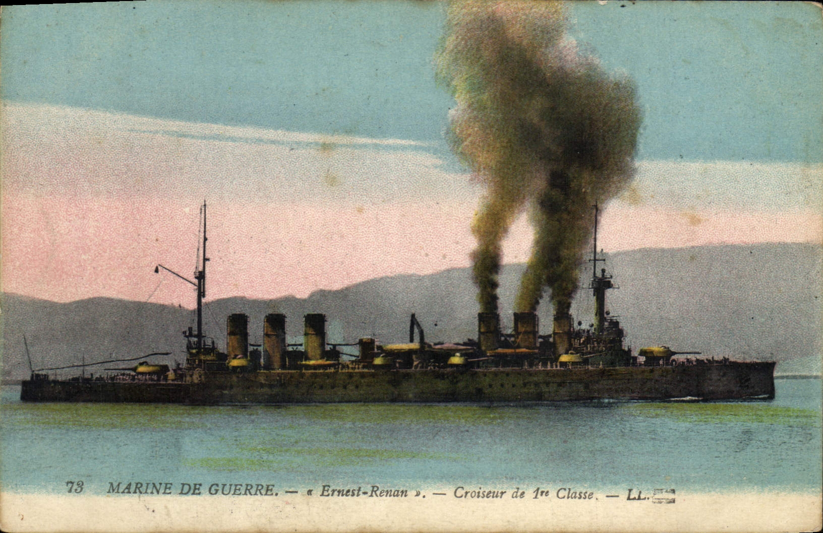 Marine de guerre — « Ernest-Renan » — Croiseur de 1re Classe — LL — n°78