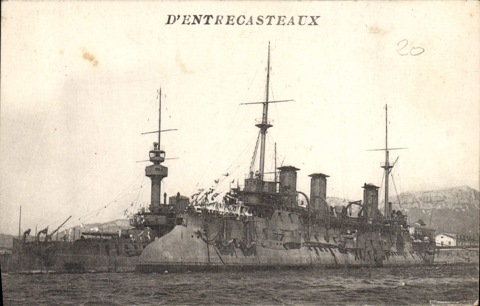 D'ENTRECASTEAUX — Croiseur de la Marine française — Éditeur non identifié, n° de série 20