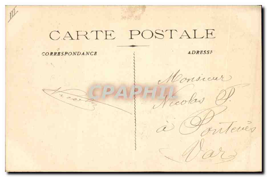 CPA Bateau de guerre Ernest Renan Croiseur Cuirasse — Verso