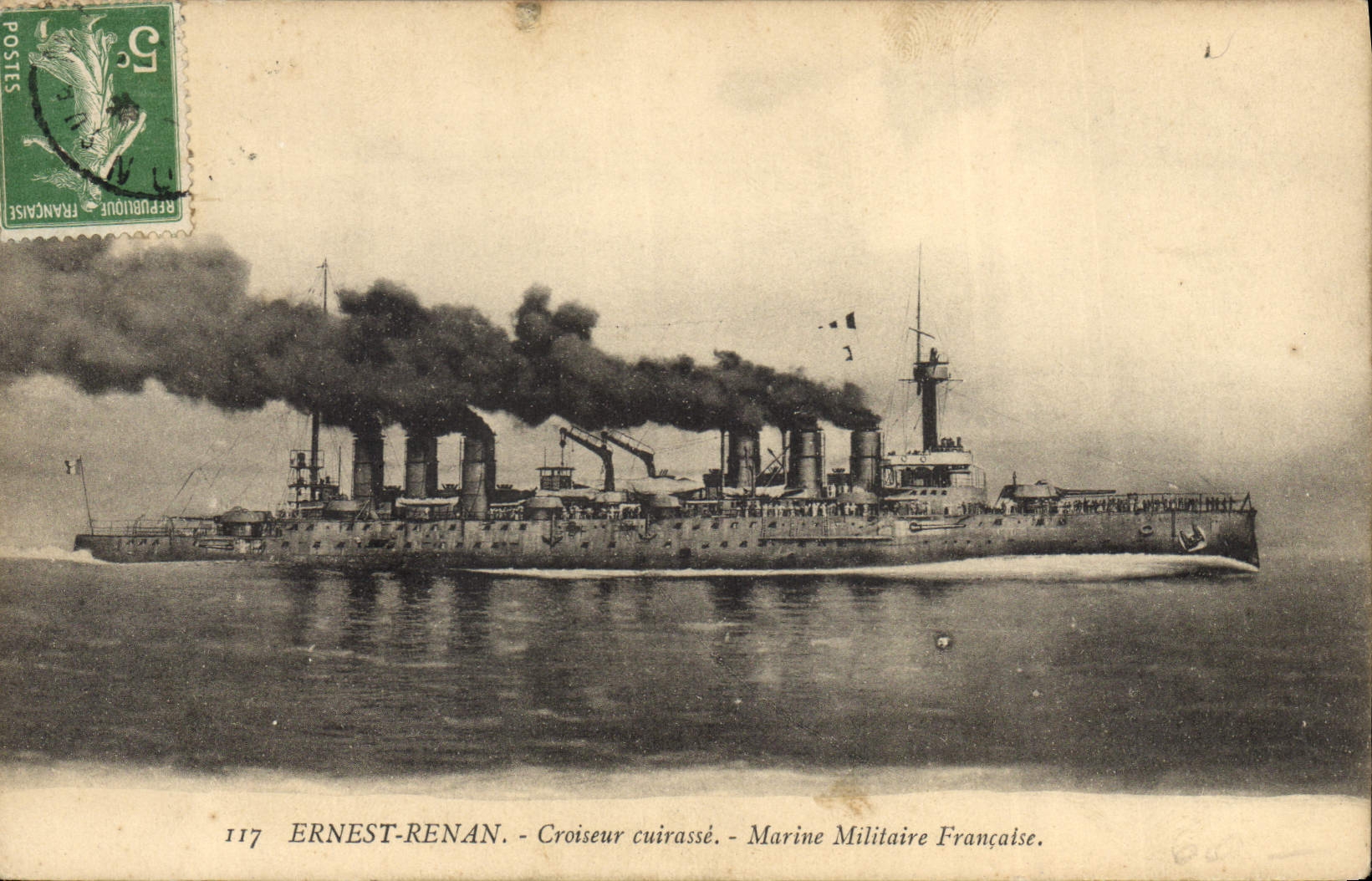 Ernest-Renán — Croiseur cuirassé — Marine Militaire Française