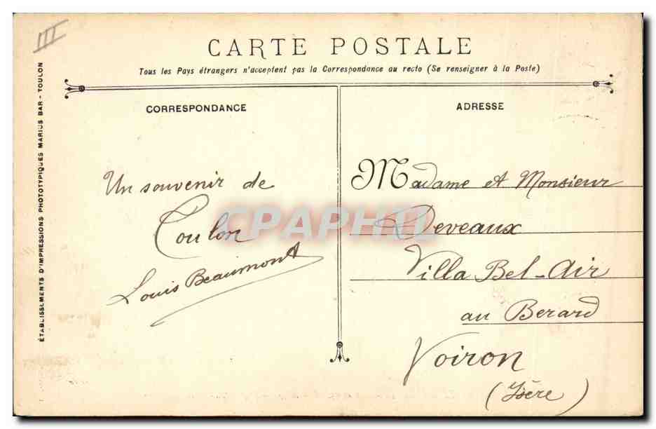 Ernest-Renán — Croiseur cuirassé — Marine Militaire Française — Reverso