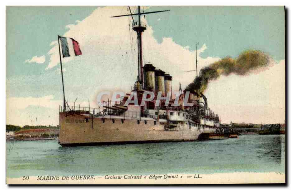 Croiseur cuirassé « Edgar Quinet » — Marine de guerre — n° 59